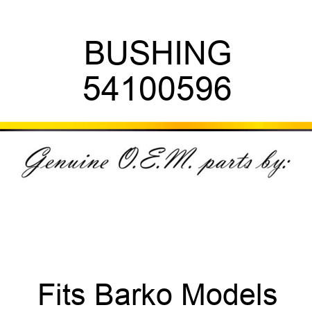 BUSHING 54100596