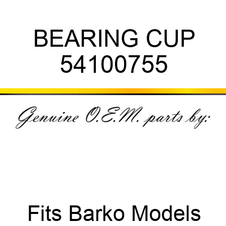 BEARING CUP 54100755