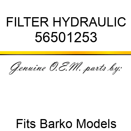 FILTER HYDRAULIC 56501253