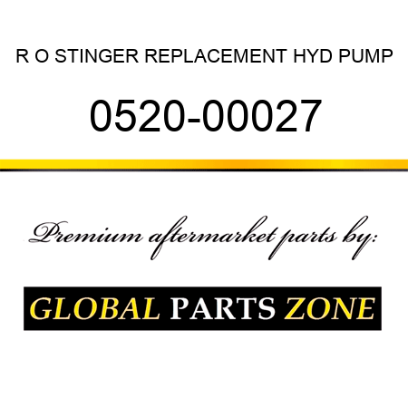 R O STINGER REPLACEMENT HYD PUMP 0520-00027