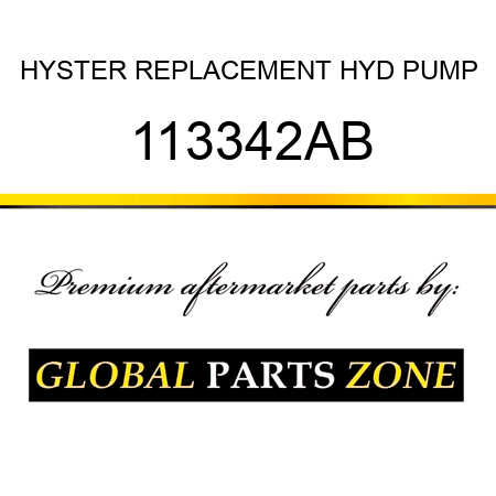 HYSTER REPLACEMENT HYD PUMP 113342AB
