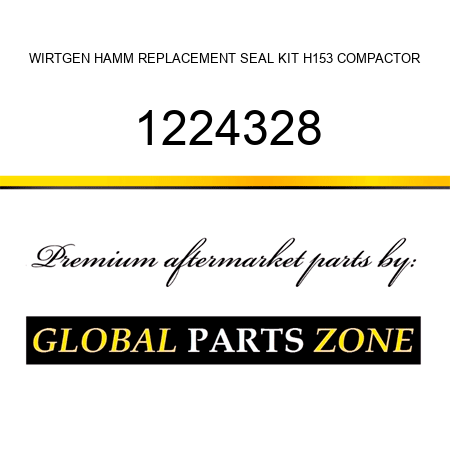 WIRTGEN HAMM REPLACEMENT SEAL KIT H153 COMPACTOR 1224328