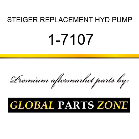 STEIGER REPLACEMENT HYD PUMP 1-7107