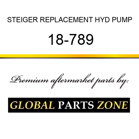 STEIGER REPLACEMENT HYD PUMP 18-789