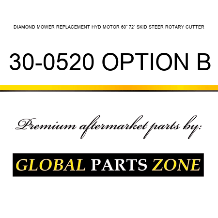 DIAMOND MOWER REPLACEMENT HYD MOTOR 60