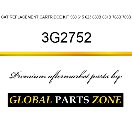 CAT REPLACEMENT CARTRIDGE KIT 950, 615, 623, 630B, 631B, 768B, 769B 3G2752