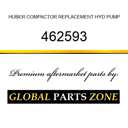 HUBER COMPACTOR REPLACEMENT HYD PUMP 462593