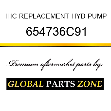 IHC REPLACEMENT HYD PUMP 654736C91