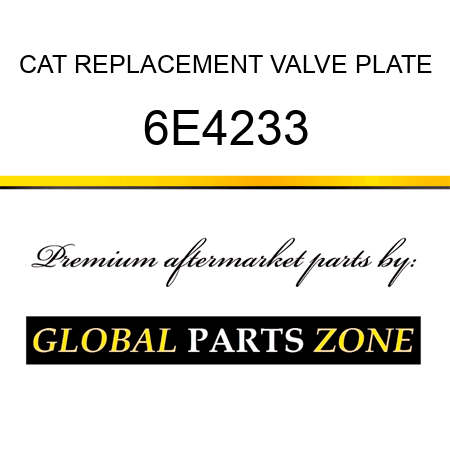 CAT REPLACEMENT VALVE PLATE 6E4233