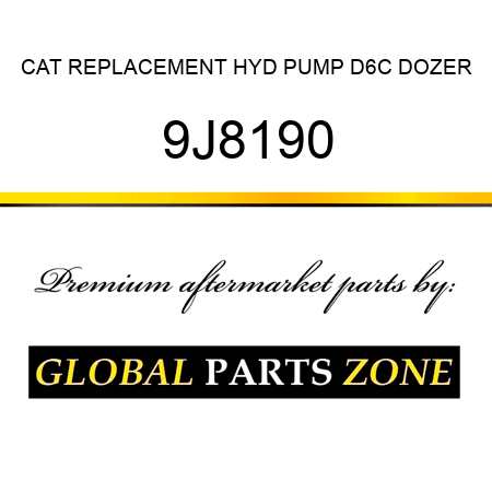 CAT REPLACEMENT HYD PUMP D6C DOZER 9J8190