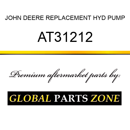 JOHN DEERE REPLACEMENT HYD PUMP AT31212