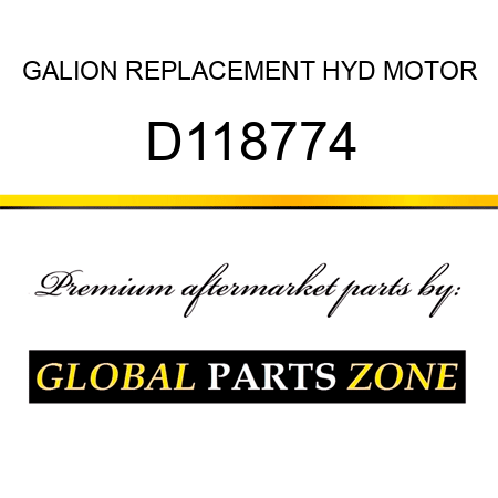 GALION REPLACEMENT HYD MOTOR D118774