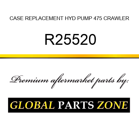 CASE REPLACEMENT HYD PUMP 475 CRAWLER R25520