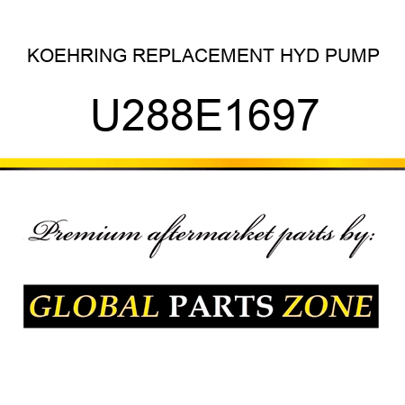 KOEHRING REPLACEMENT HYD PUMP U288E1697