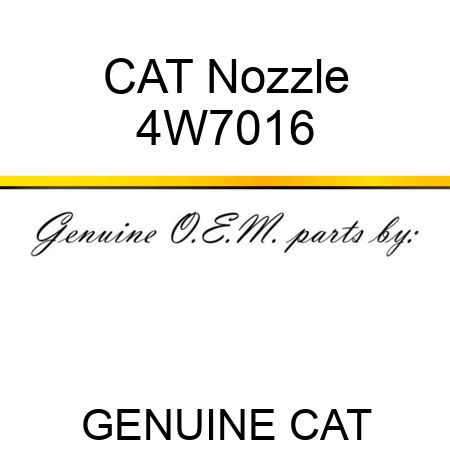 CAT Nozzle 4W7016