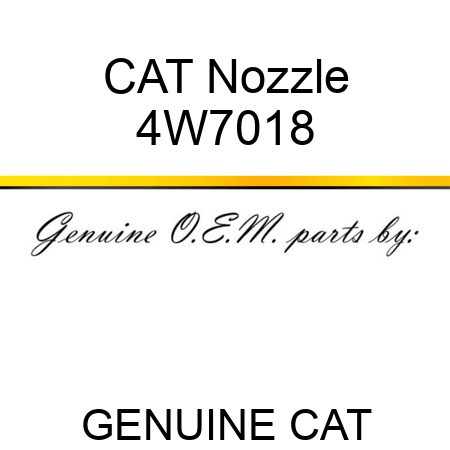 CAT Nozzle 4W7018