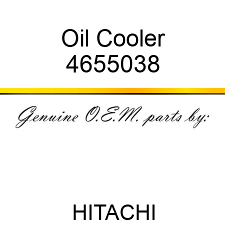 Oil Cooler 4655038