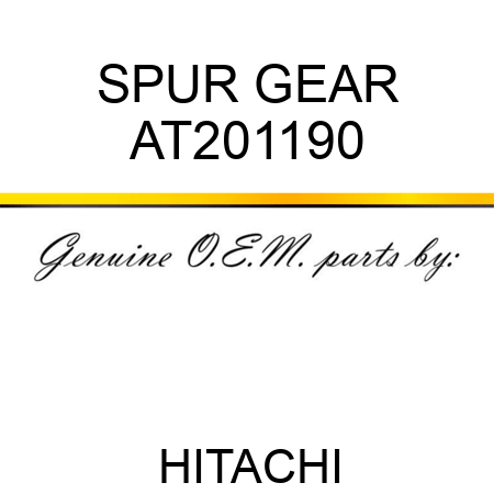 SPUR GEAR AT201190