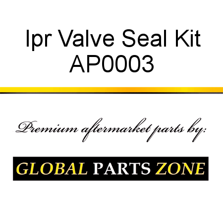 Ipr Valve Seal Kit AP0003