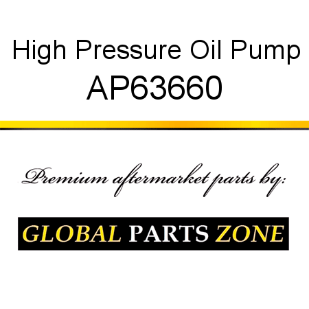High Pressure Oil Pump AP63660