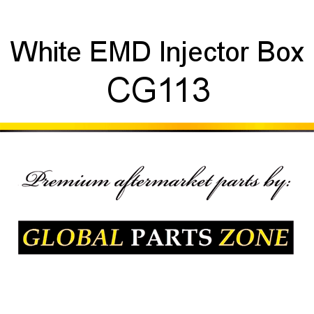 White EMD Injector Box CG113