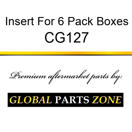 Insert For 6 Pack Boxes CG127