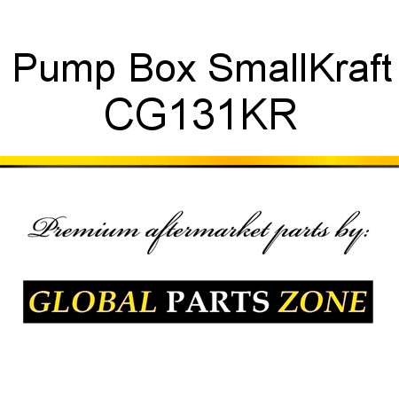 Pump Box Small,Kraft CG131KR