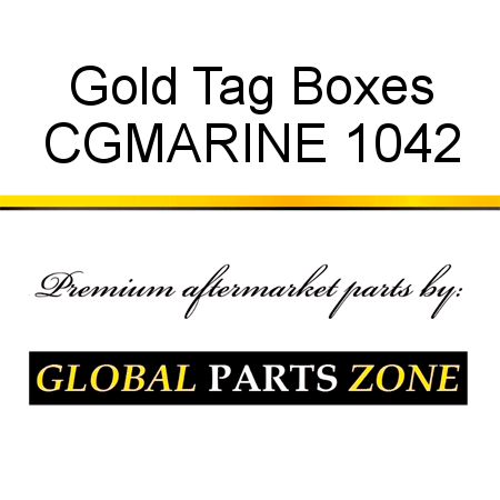 Gold Tag Boxes, CGMARINE 1042