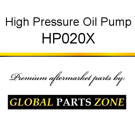 High Pressure Oil Pump, HP020X
