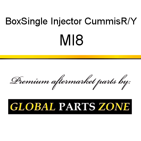 Box,Single Injector Cummis,R/Y MI8