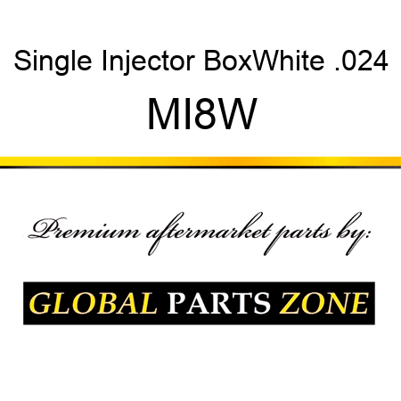 Single Injector Box,White .024 MI8W