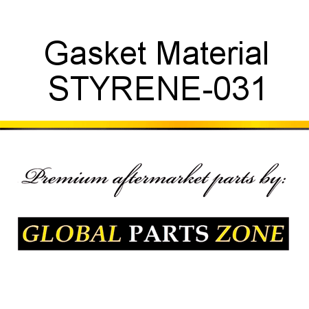 Gasket Material STYRENE-031