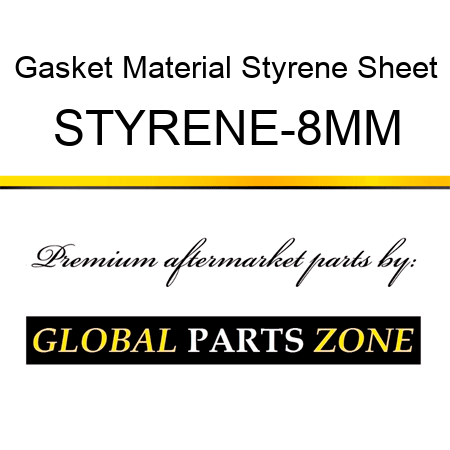 Gasket Material, Styrene Sheet STYRENE-8MM