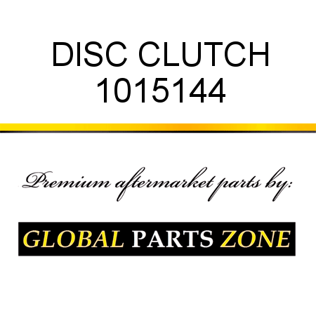 DISC, CLUTCH 1015144