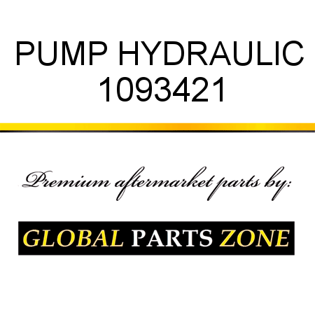 PUMP, HYDRAULIC 1093421