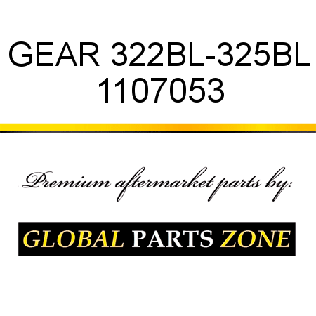 GEAR, 322BL-325BL 1107053