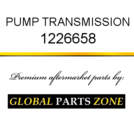 PUMP, TRANSMISSION 1226658