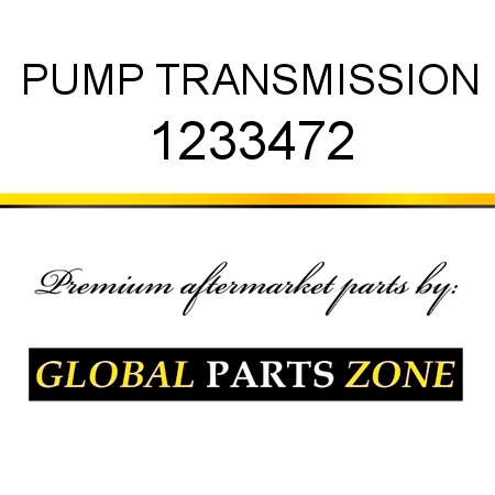 PUMP, TRANSMISSION 1233472