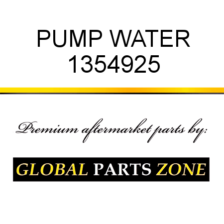 PUMP, WATER 1354925