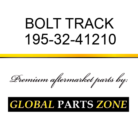 BOLT, TRACK 195-32-41210