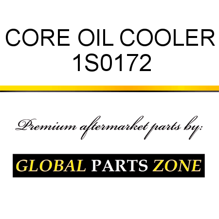 CORE, OIL COOLER 1S0172
