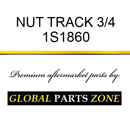 NUT, TRACK 3/4 1S1860