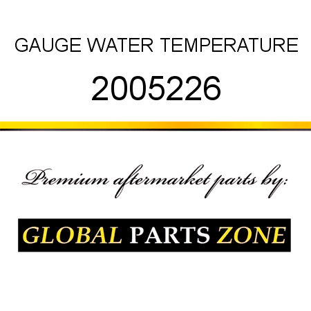 GAUGE, WATER TEMPERATURE 2005226