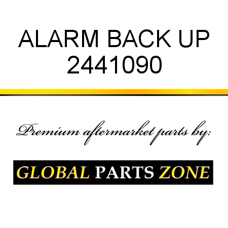 ALARM, BACK UP 2441090