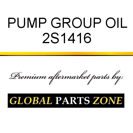 PUMP GROUP, OIL 2S1416