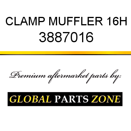 CLAMP, MUFFLER 16H 3887016