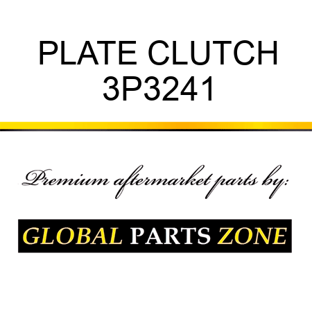 PLATE, CLUTCH 3P3241