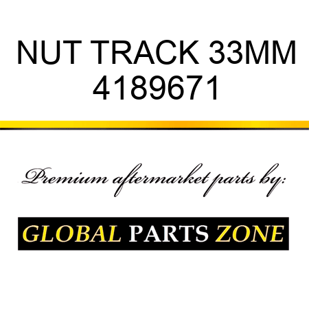 NUT, TRACK 33MM 4189671