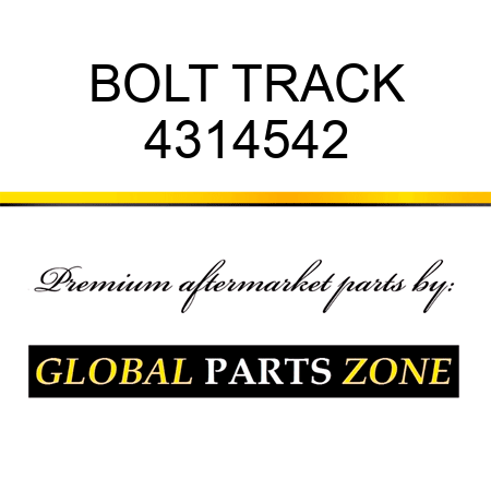 BOLT, TRACK 4314542