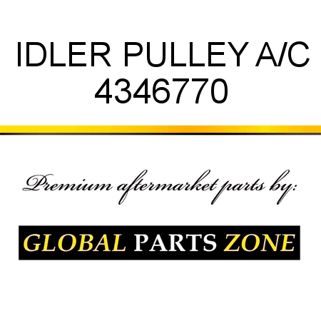 IDLER PULLEY, A/C 4346770